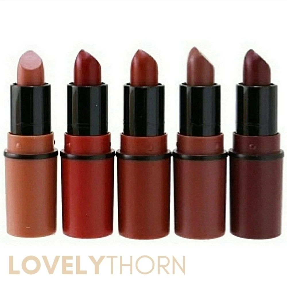 MAC // ltd ed travel exclusive mini lipstick set cosmetic bag & 5 bold colors